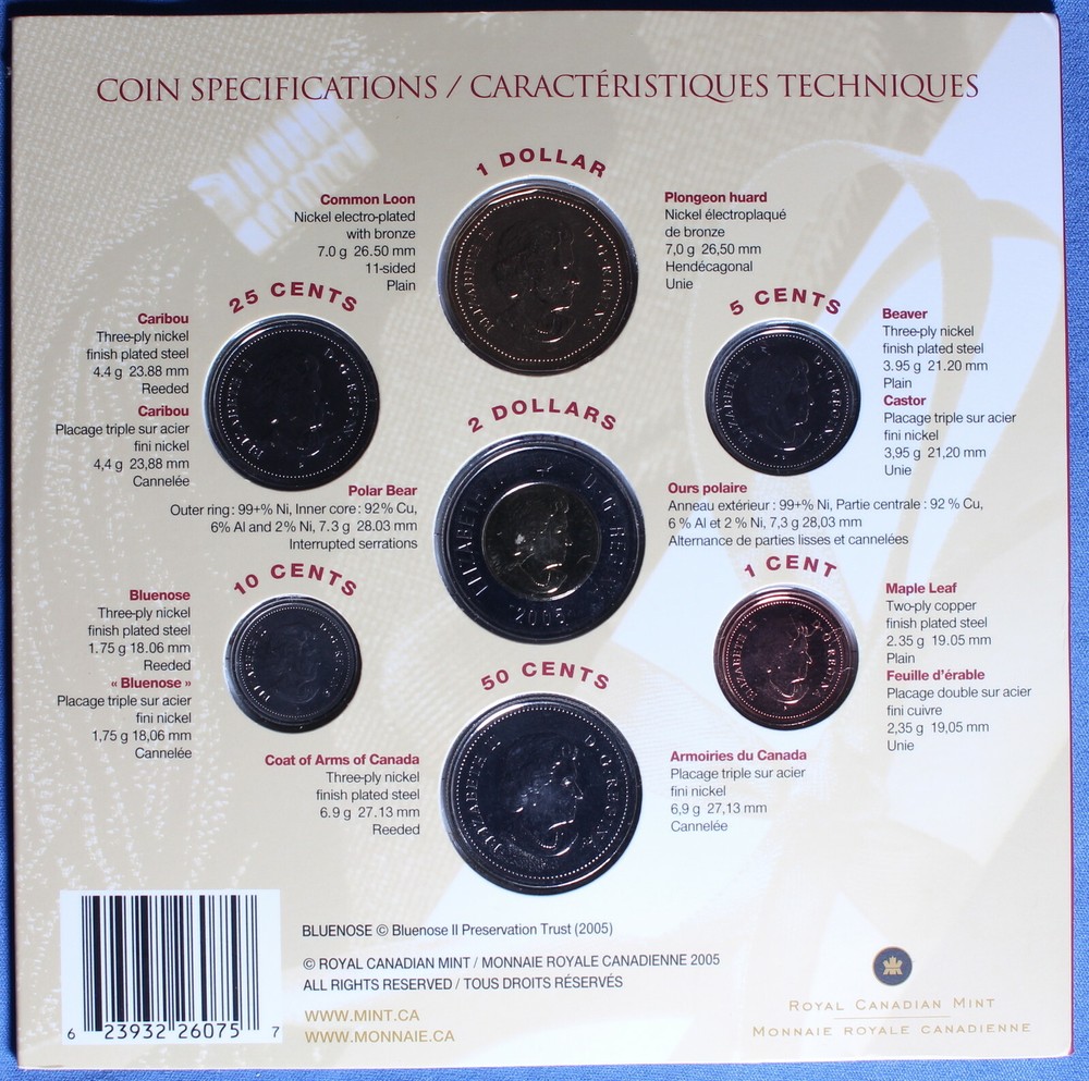 Canada 2005 - Special Congratulations Set - Includes Half Dollar