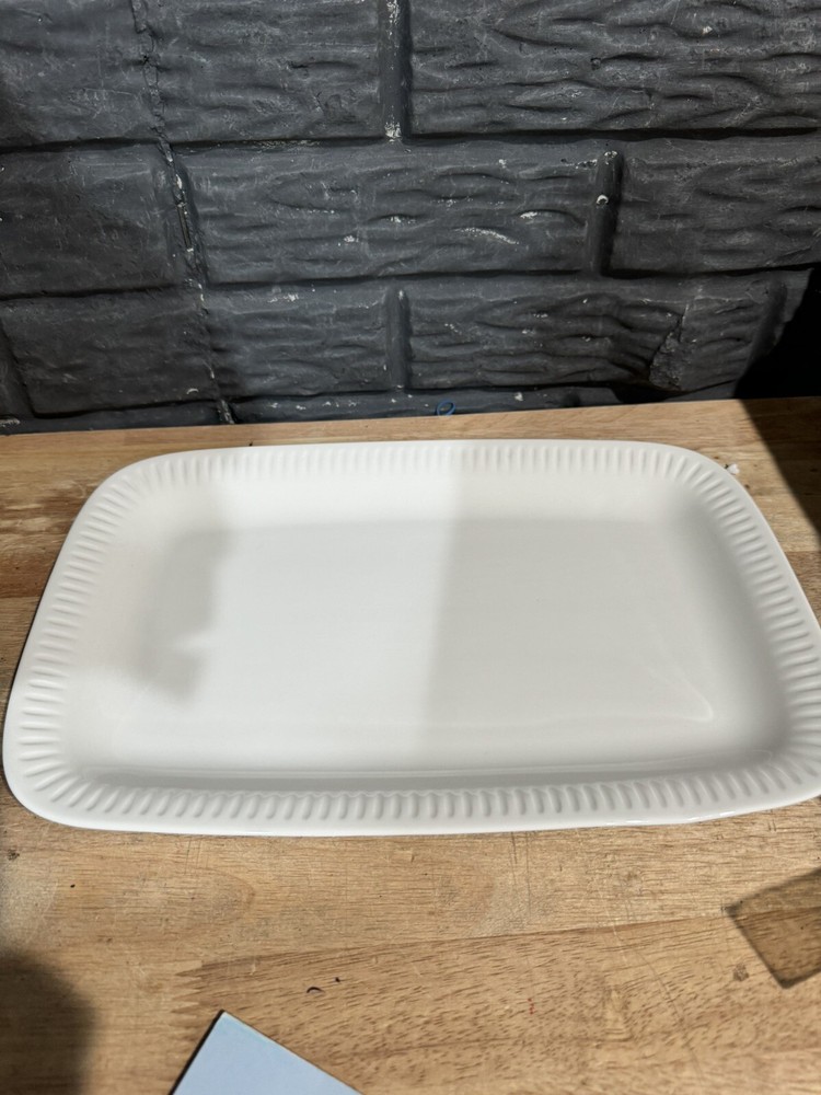 Lenox Profile Rectangular Platter White 13.75 in