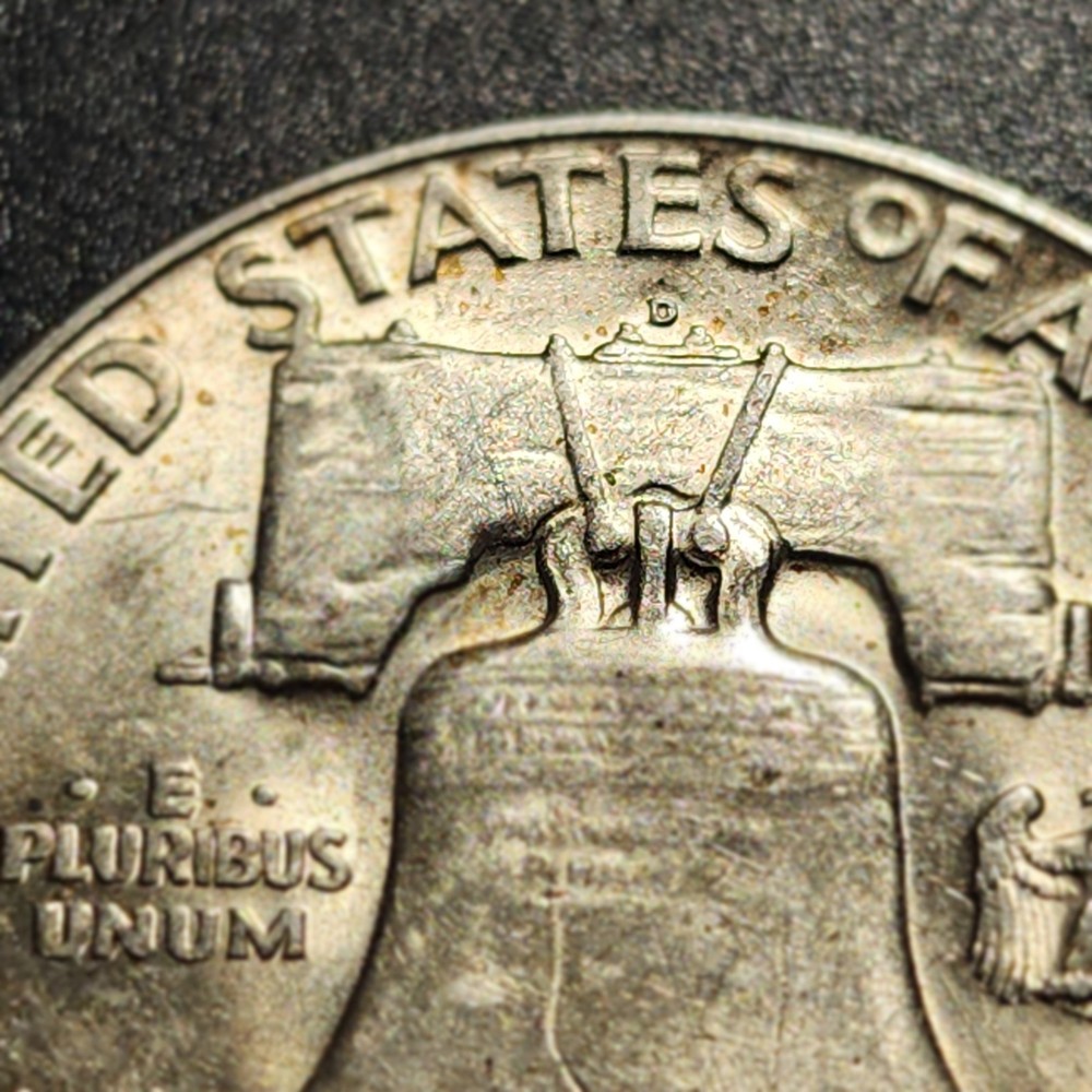 1950 D Franklin Silver Half Dollar, 50 c Coin
