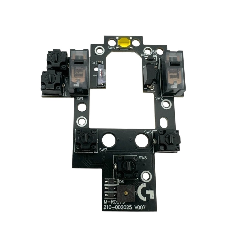 Mouse Micro Switch Board Replacement for Logitech G604 Wireless W/ Feet
