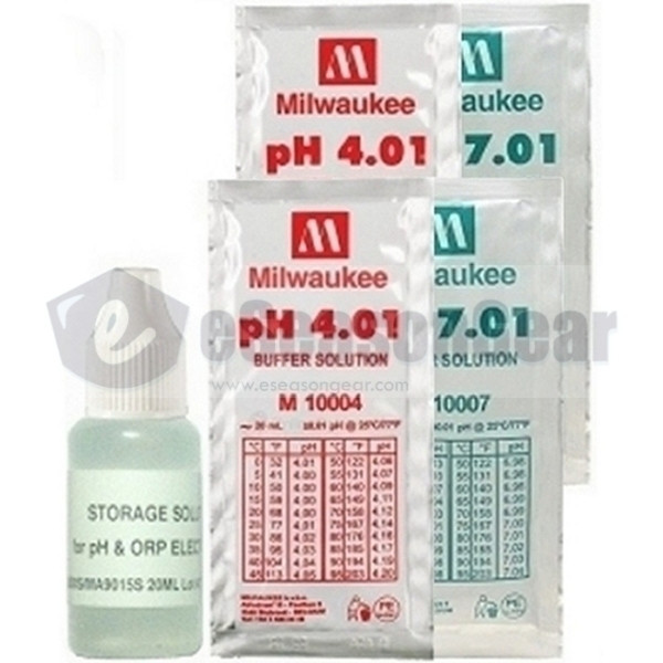 5x20ml, Storage + pH 4 + 4 + 7 + 7 Buffer Solution for pH Meter Calibration
