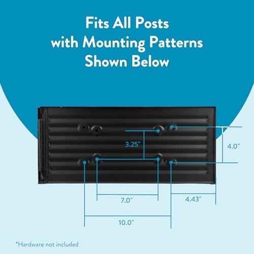 Architectural MAILBOXES Ironside Large Capacity Galvanized Steel Large, Black