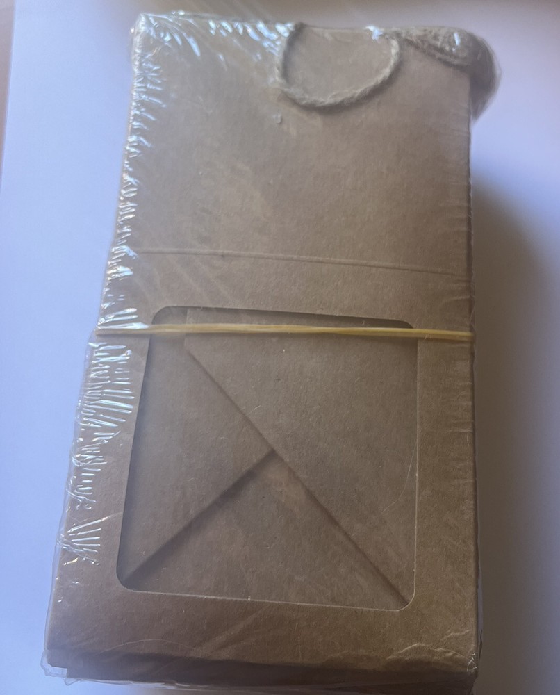 BAKERY BOX W WINDOW 10PAK 4 X 4 X 3 KRAFT BROWN