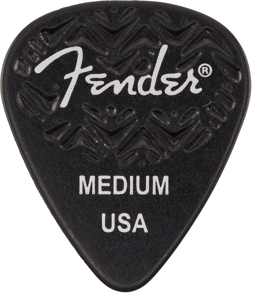 Genuine Fender Wavelength 351 Picks Medium 6 Pack Blk