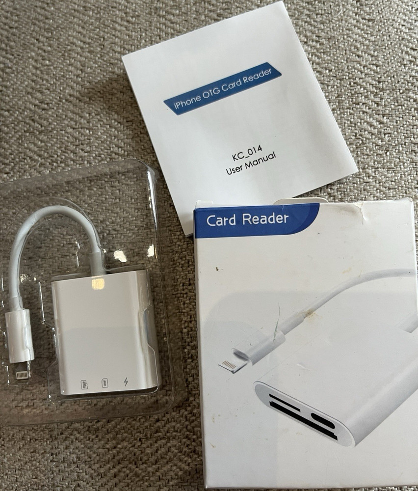 iPhone Lightning Card Reader KC_014 MicroSD SD Adapter for Apple