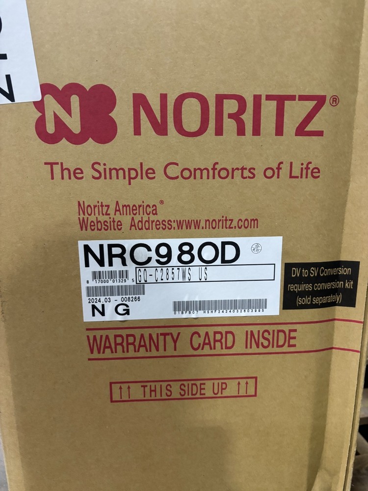 Noritz NRC98-OD-NG 9.8 GPM 180000 BTU 120 Volt Residential- Natural Gas