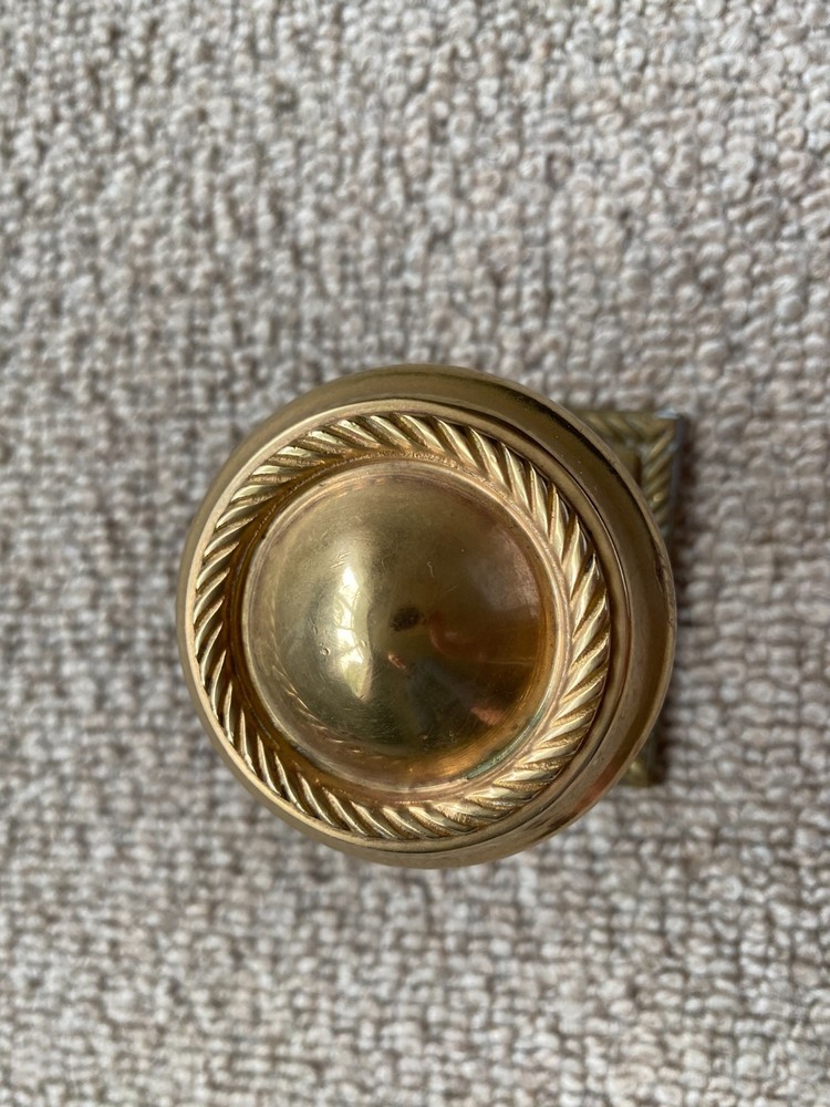 SINGLE Solid Heavy vintage old retro brass style door handle