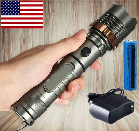 Super Bright Rechargeable Tactical LED Flashlight - 950,000 Lumens Work Light