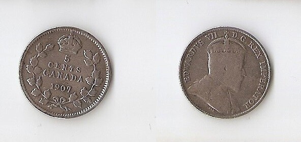 Canada 5 cents 1907