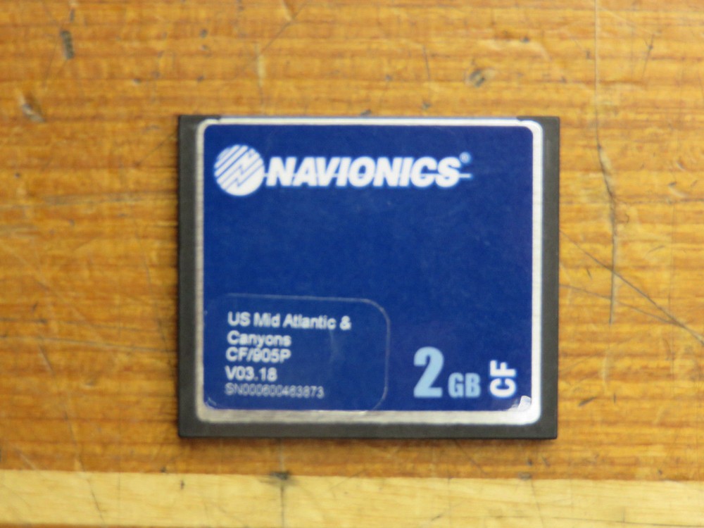 Navionics CF/905P CF Card Electronic Chart Map Mid Atlantic & Canyons