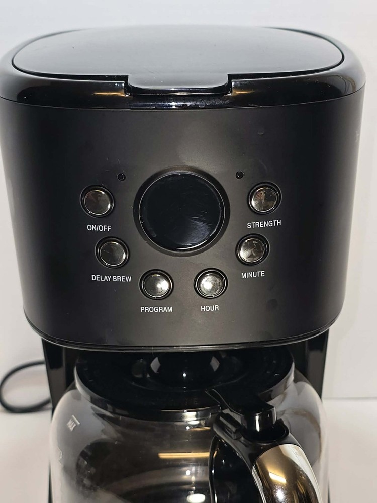 Haden Programmable 10 Cup Coffee Maker Black Glass Carafe EUC ☕✨