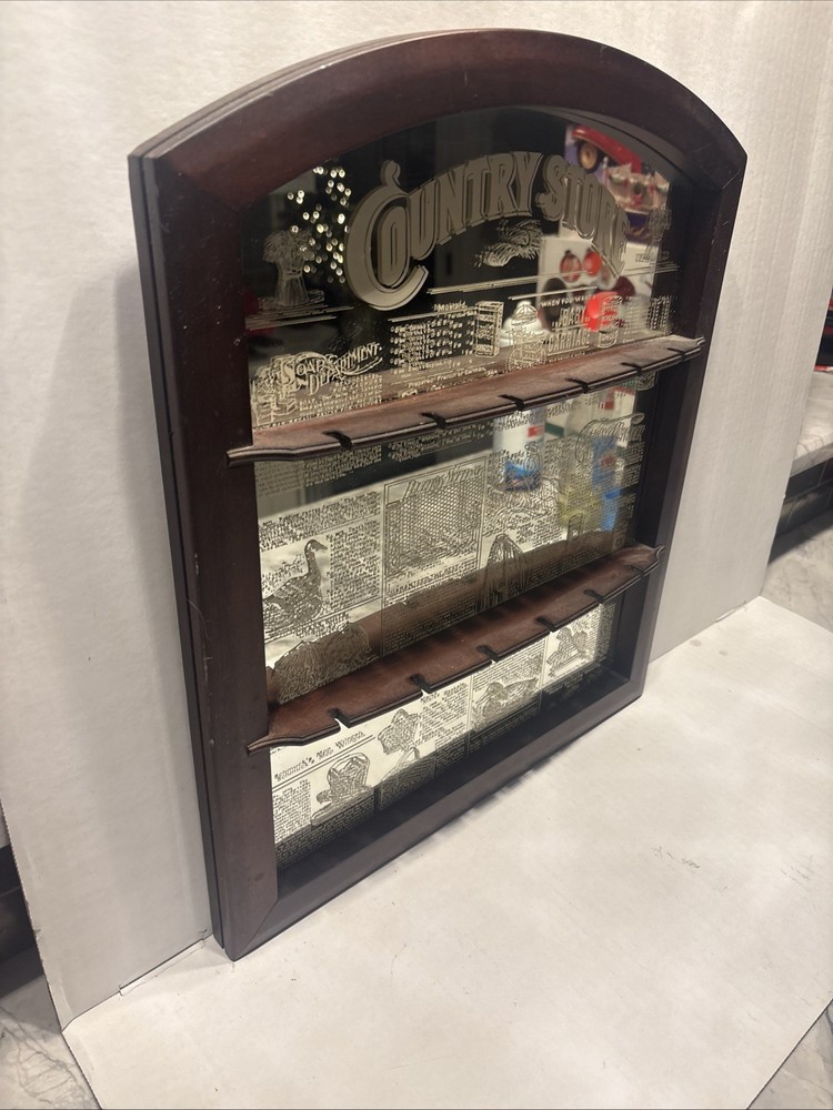 Franklin Mint Country Store Mirrored Spoon Rack Display