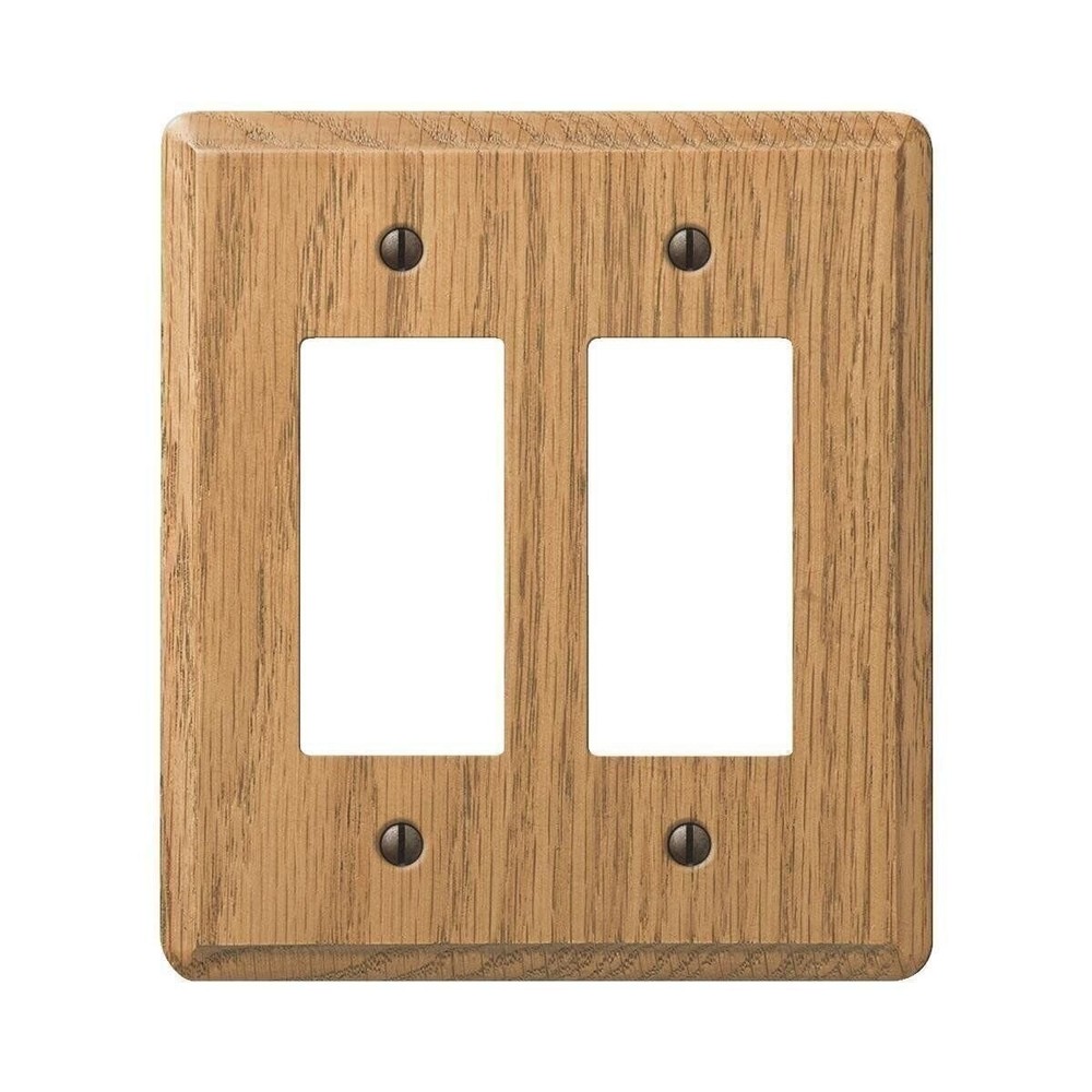 Amerelle Lt Oak 2 Gfi Wall Plate