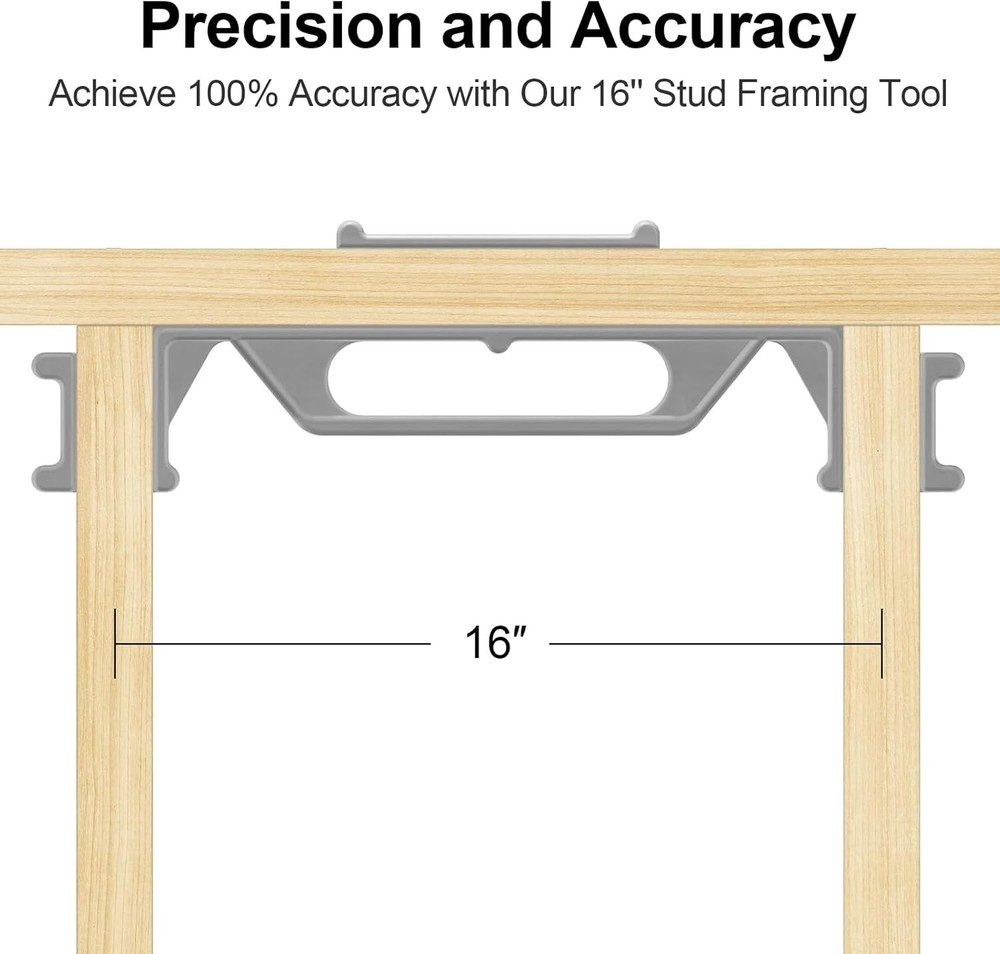 Framing Tools - 16″ Framing Stud Layout Tool, Stud Framing Jig for 16 Inch On...