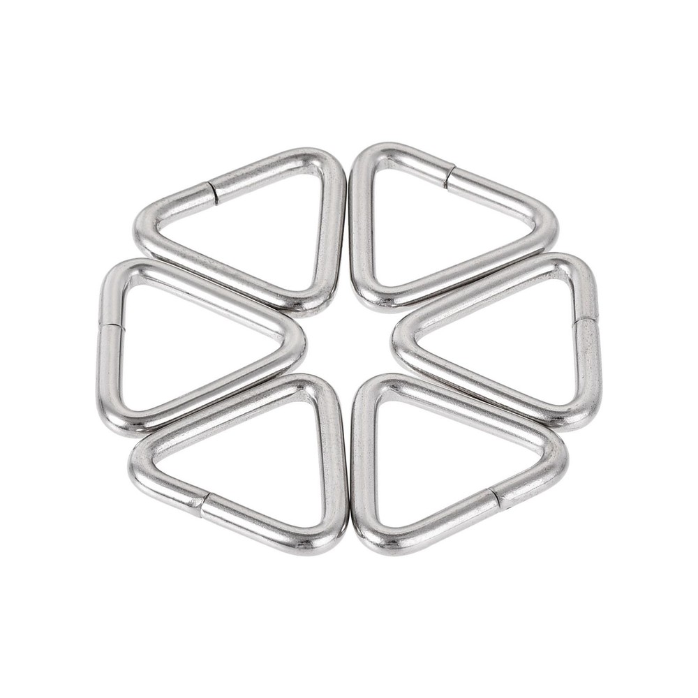 10pcs Metal Triangle Ring Buckle 0.63"(16mm) Inner Width for Strap Craft DIY
