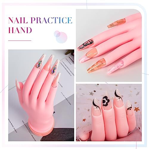 Flexible Bendable Nail Practice Mannequin Hand for Acrylic Nails