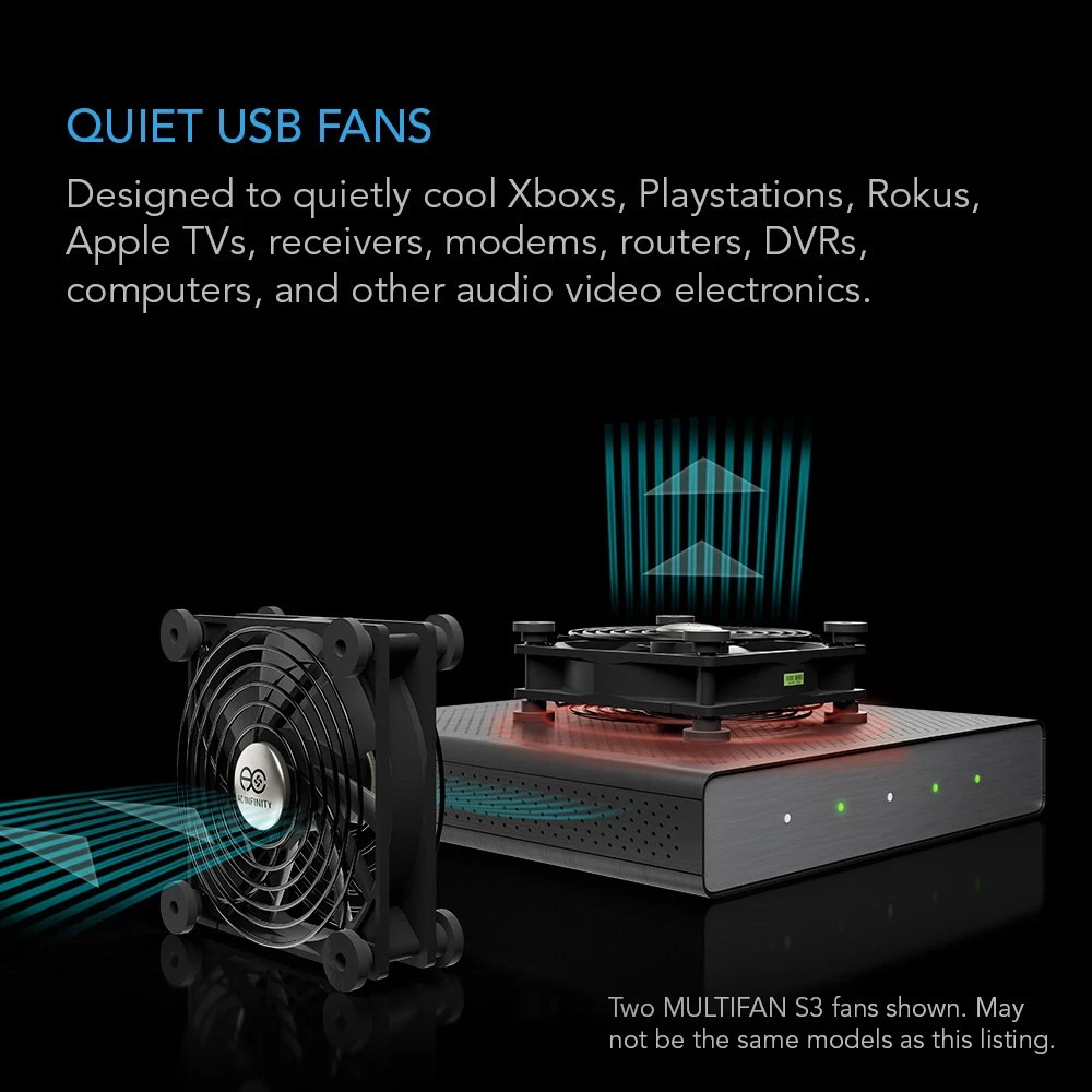 AC INFINITY MultiFan Mini USB Cable Cooling Fan / 40mm AI-MPF40A