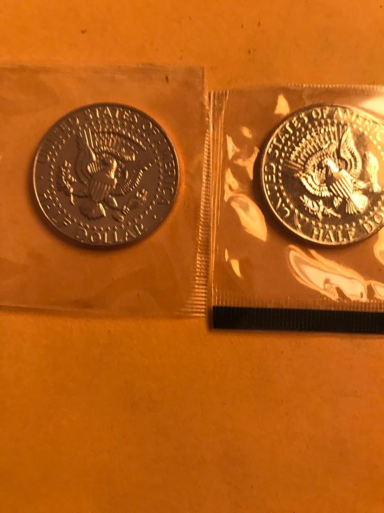 1987 P+D KENNEDY HALF UNCIRCULATED STILL IN MINT CELLO L@@K