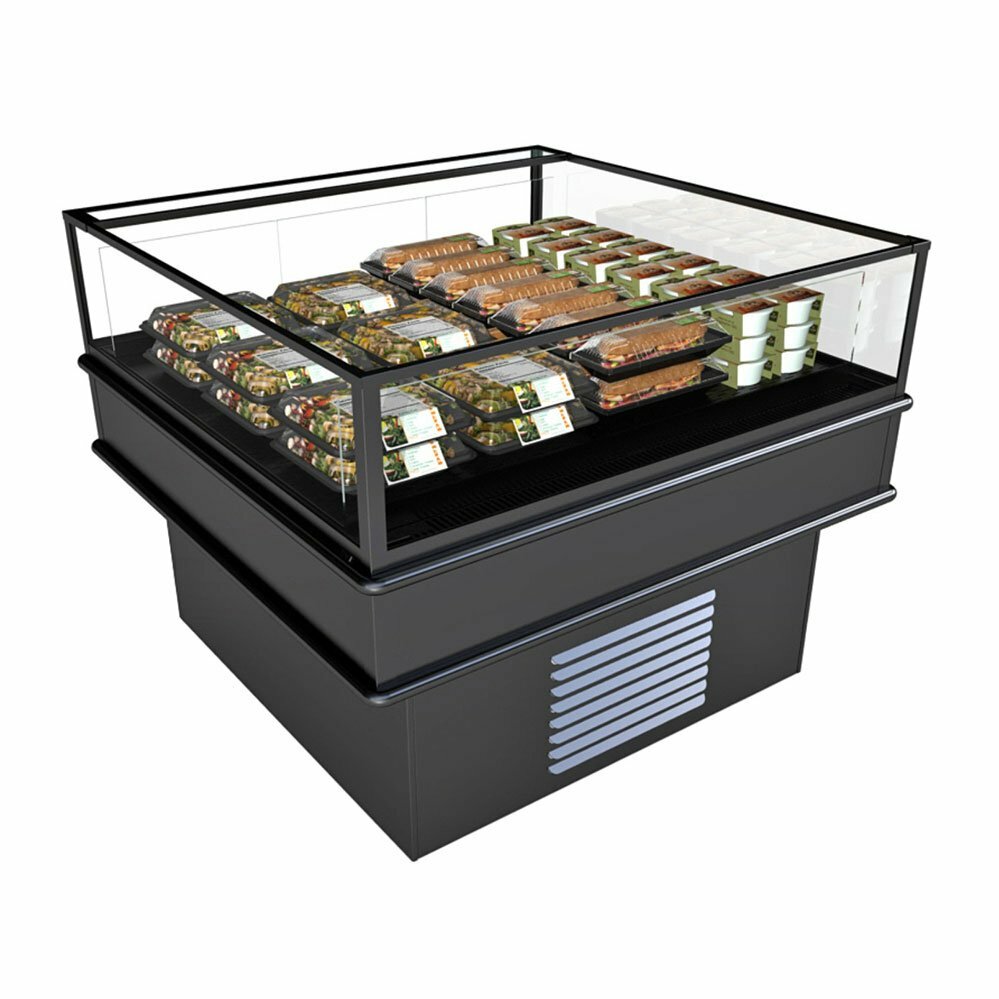 Structural Concepts MI44RF 52" Self-Service Mobile Island Open Air Merchandis...