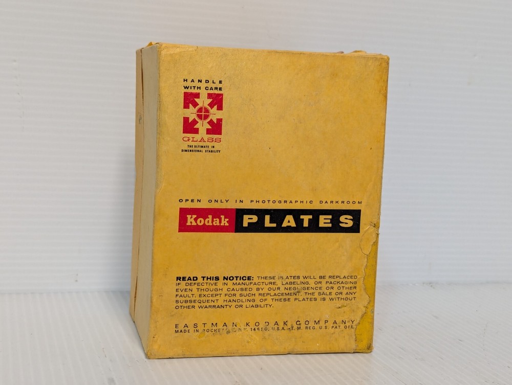 Vintage Kodak Glass Electron Image Plates Exp. 1973