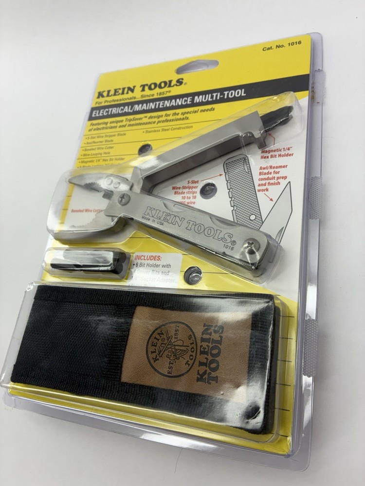 Klein Tools 1016 Electrical Maintenance Multi-Tool w/ Pouch & Bits – NEW Sealed