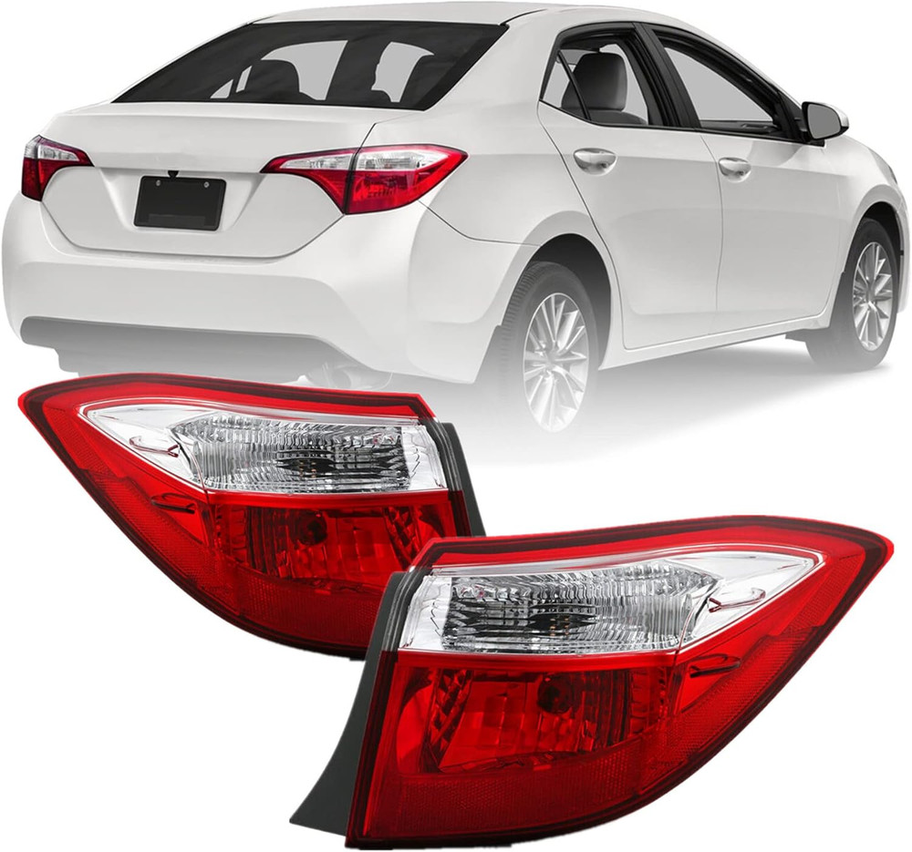 Outer Body Tail Light Assembly Replacement for 2014-2016 Toyota Corolla, Replace
