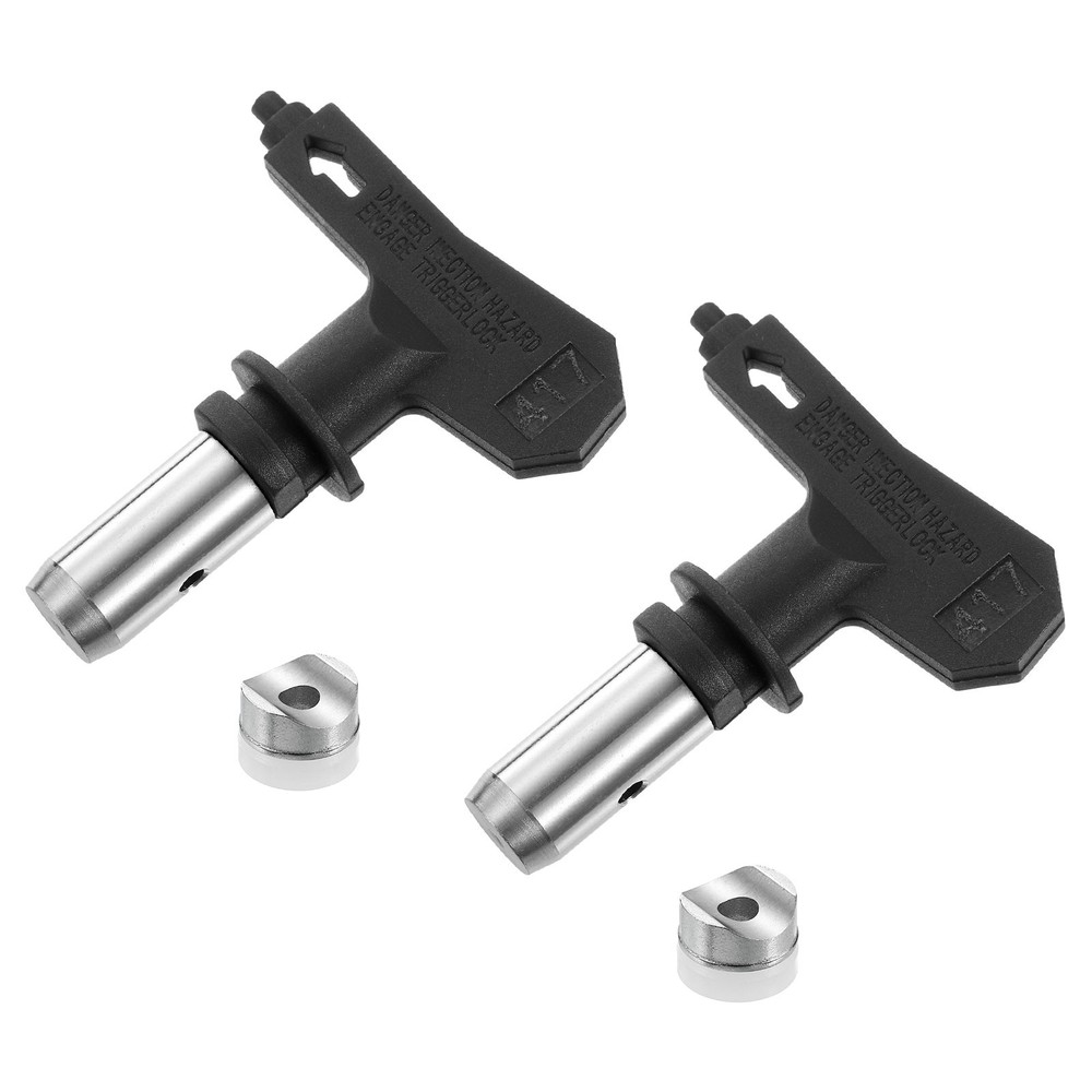 2pcs Reversible Spray Tips for Airless Sprayer 417 Paint Spray Nozzle, Black
