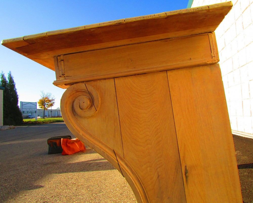 Unusual Antique Italian Credenza Buffet Sideboard