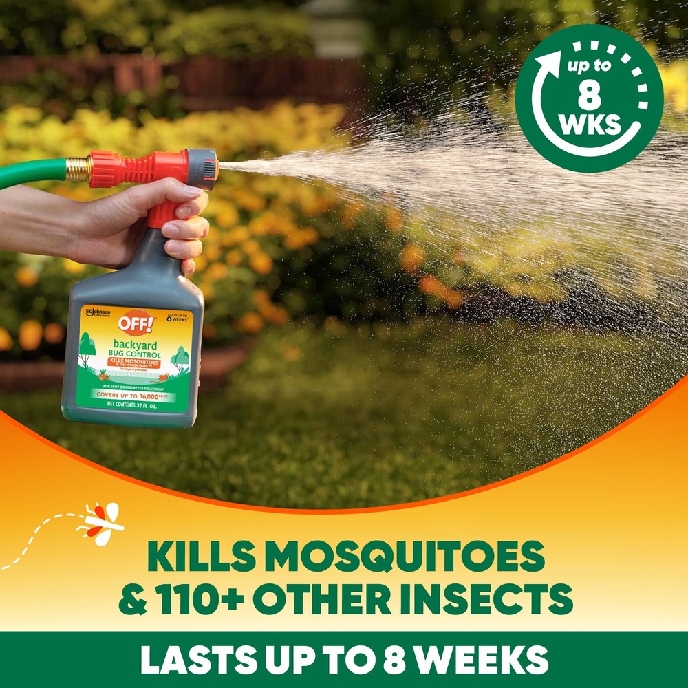 OFF! Backyard Bug Control Pretreat, 32 oz, 1 Count, Outdoor Bug Treatment