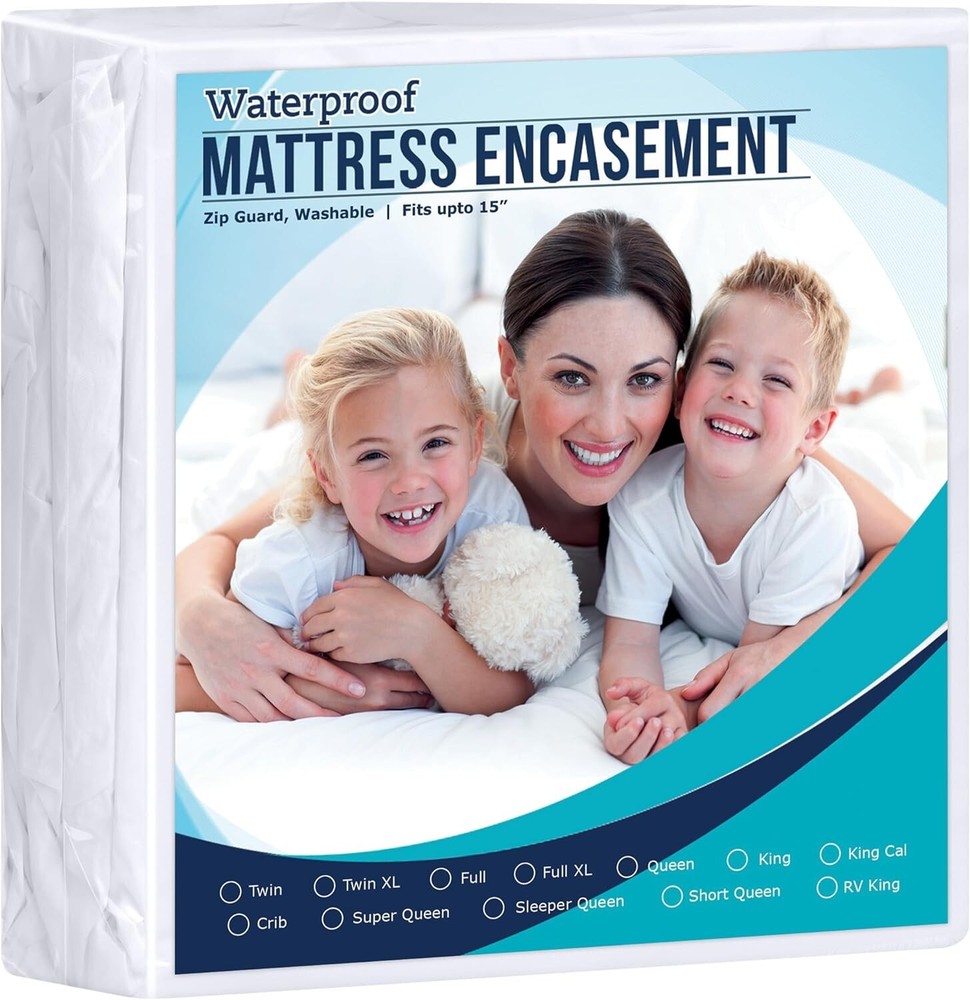 Utopia King 15" Deep Zippered Mattress Encasement Waterproof, Bed Bug Proof