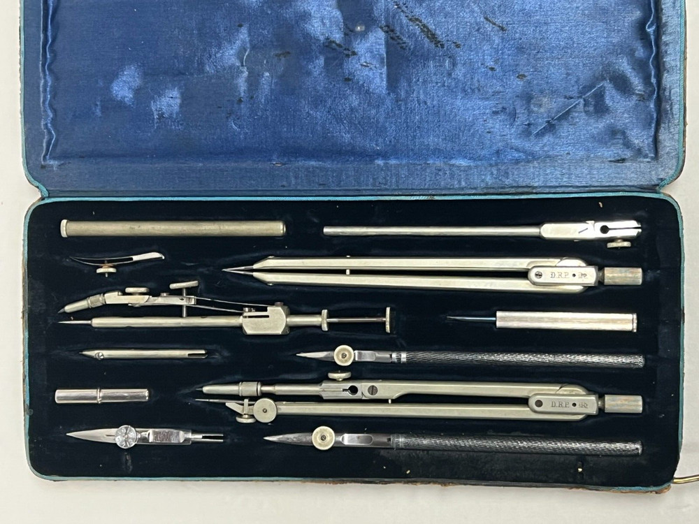 Vintage DRP Precision Drafting Tool Set with Original Box