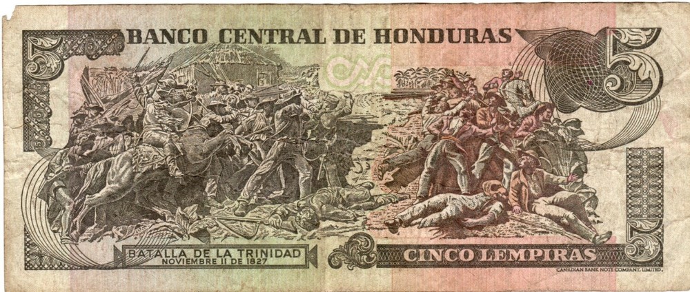 Banknote Honduras 5 Lempira 2003 P85c
