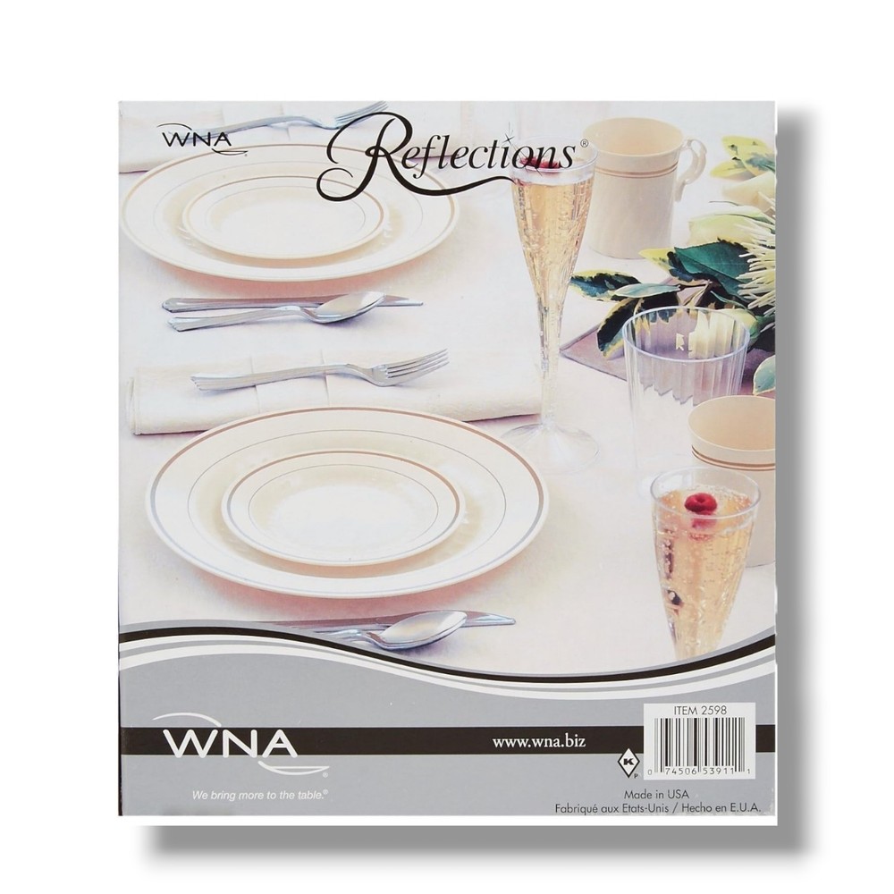 Reflections Heavyweight Plastic "Looks Like Silver" Disposable Flatware 160 pcs