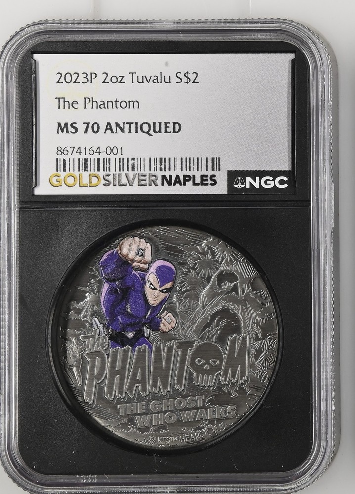 2023 Tuvalu Silver 2 DOLLARS NGC MS-70 P 2oz The Phantom