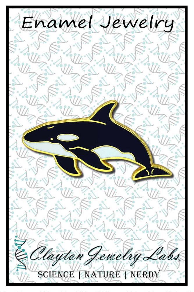Orca Whale Enamel Pin
