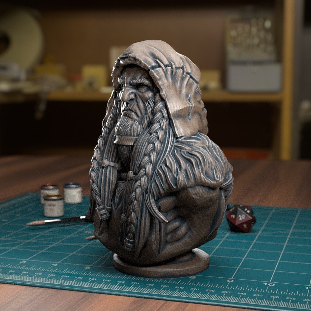 Druid Bust - Resin Miniature | Tabletop Games