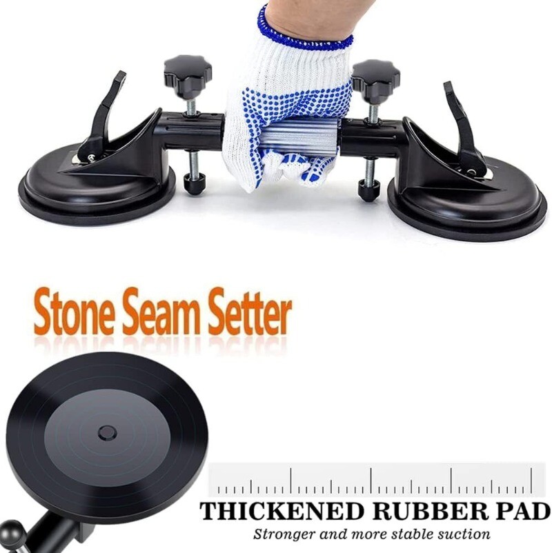 Granite Seam Setter Adjustable Vacuum Suction Cup Seamless Stone Seam Setter 2Pc