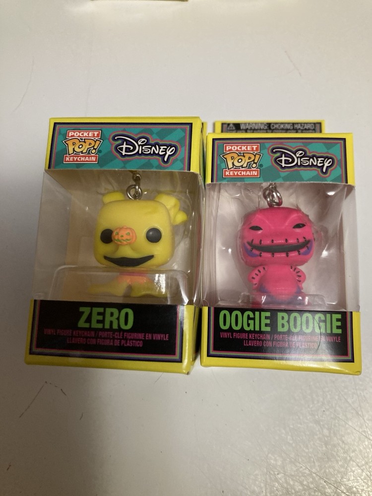 Funko Pocket POP Keychain:  Nightmare Before Christmas Zero And  Oogie Boogie