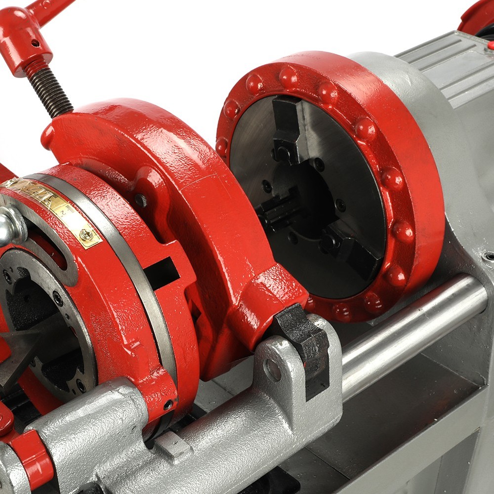 Electric Pipe Threader Machine 1/2"-2" Pipes with Quick Opening Die Head