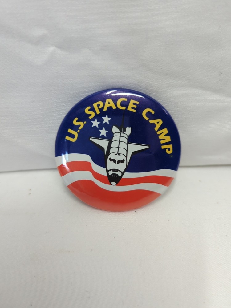 Vintage NASA Space Shuttle Button - U.S. Space Camp