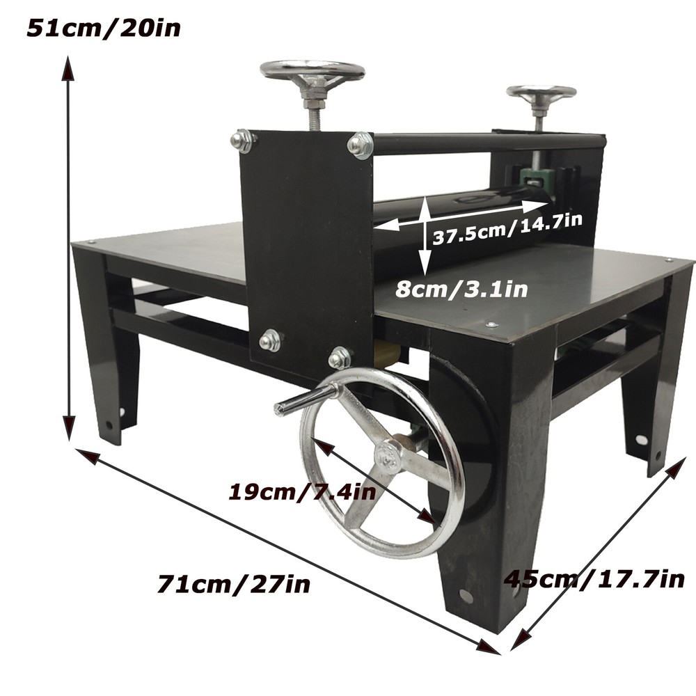 Ceramic Clay Plate machine Roller for Clay, Heavy Duty, Tabletop, Adjustable US