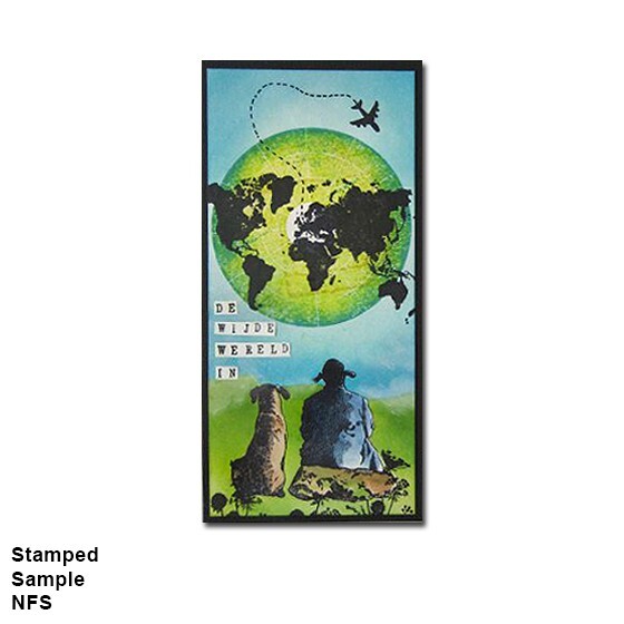 THE MOON Mounted Rubber Stamp, Halloween, Full Moon, Celestial, Moonlight, Space