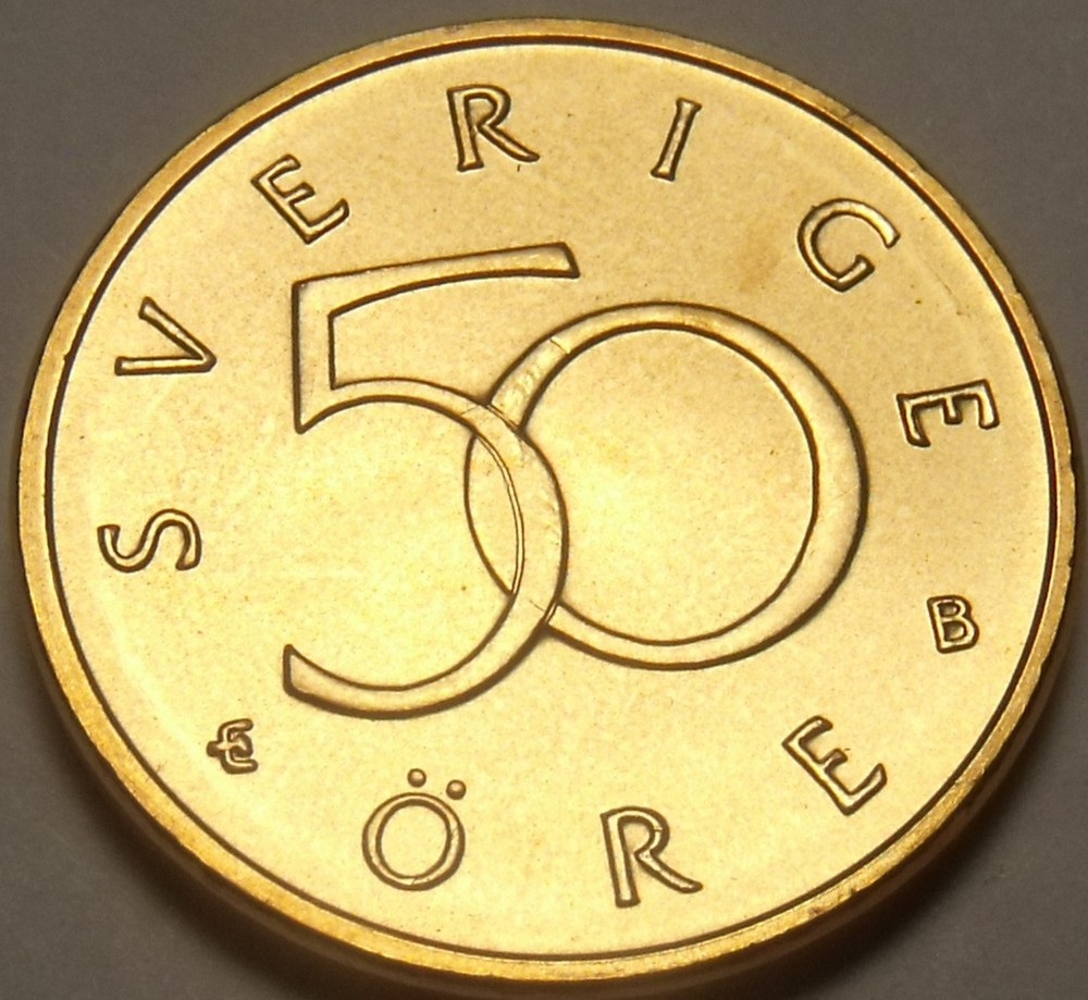 Sweden 1998 50 Ore Unc