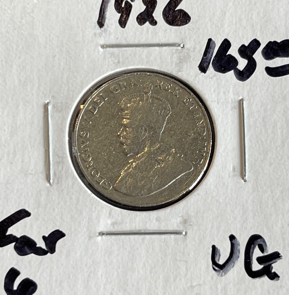 1926 Canada Five Cents - Far 6 Variety