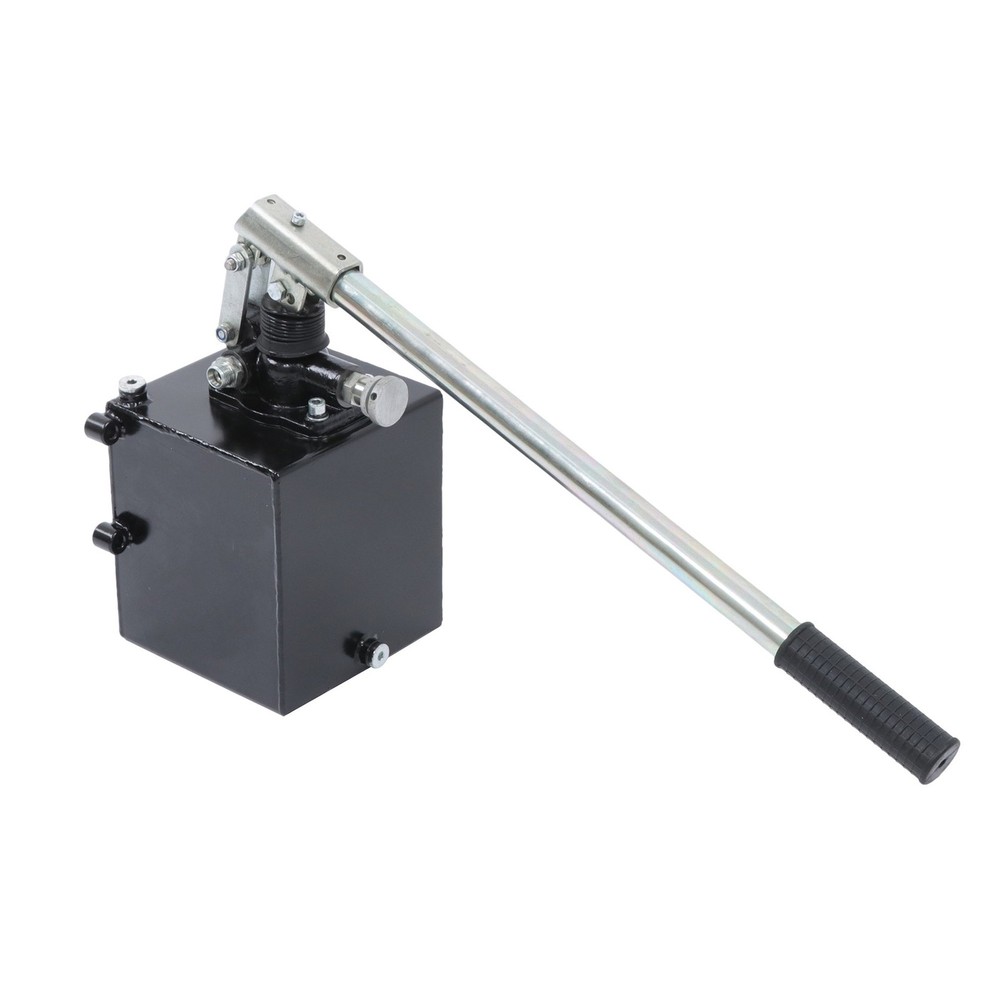 Hydraulic Piston Hand Pump 1.5 CID 5 Quart with Release Knob for Single-acting