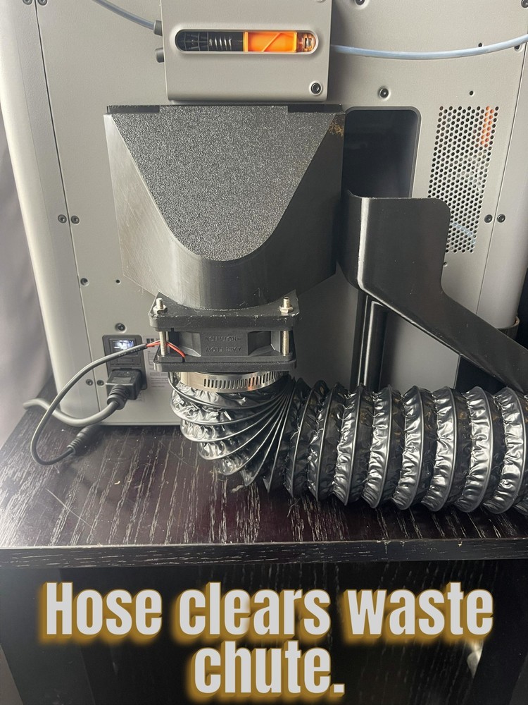 Bambu Lab P2S Exhaust system with fan & 16ft/3" hose, low profile quiet, magnet