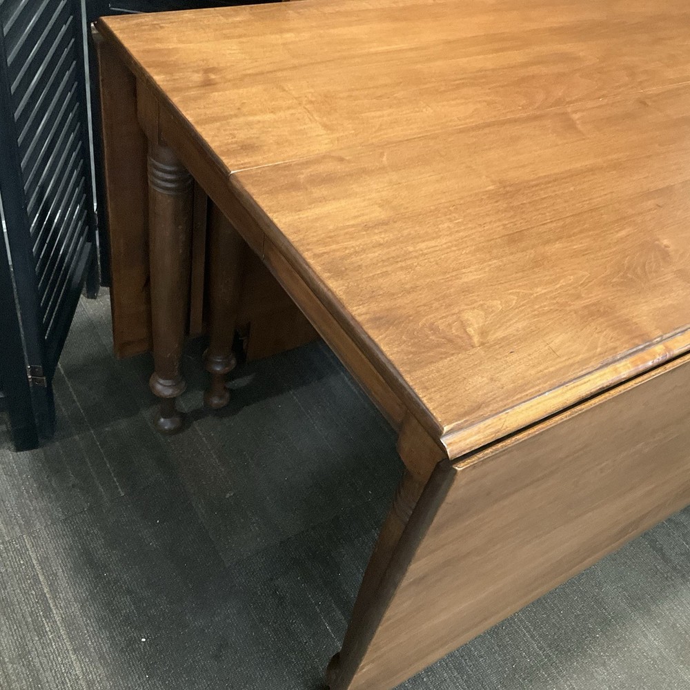 Willett Solid Lancaster County Maple Drop Leaf Table Gateleg W/Leaf 86" X 42" EX