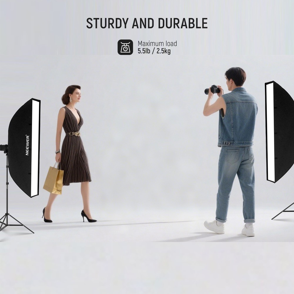 NEEWER ST210D 7' Light Stand (2-Pack) for Studio Lighting