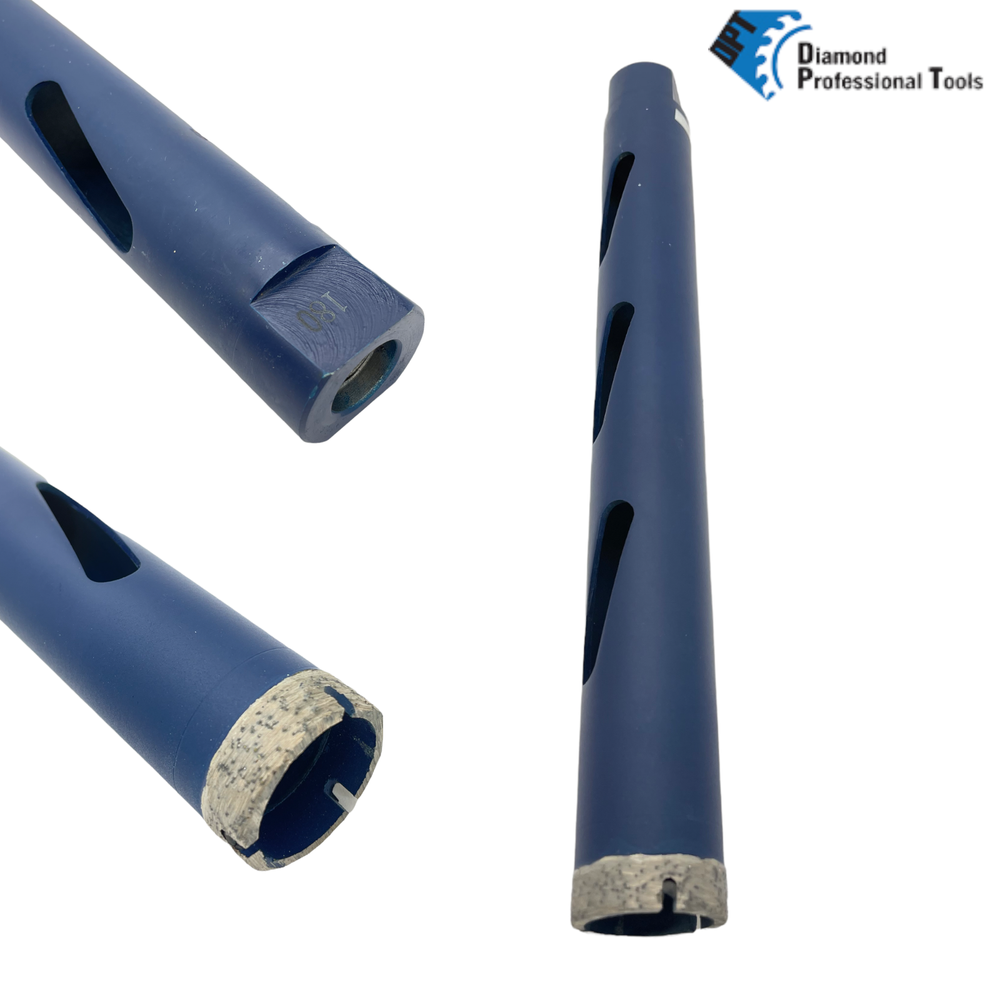 1" Dry Diamond Core Drill Bits 2 Pack Cut Concrete Asphalt Bricks Blocks Stone