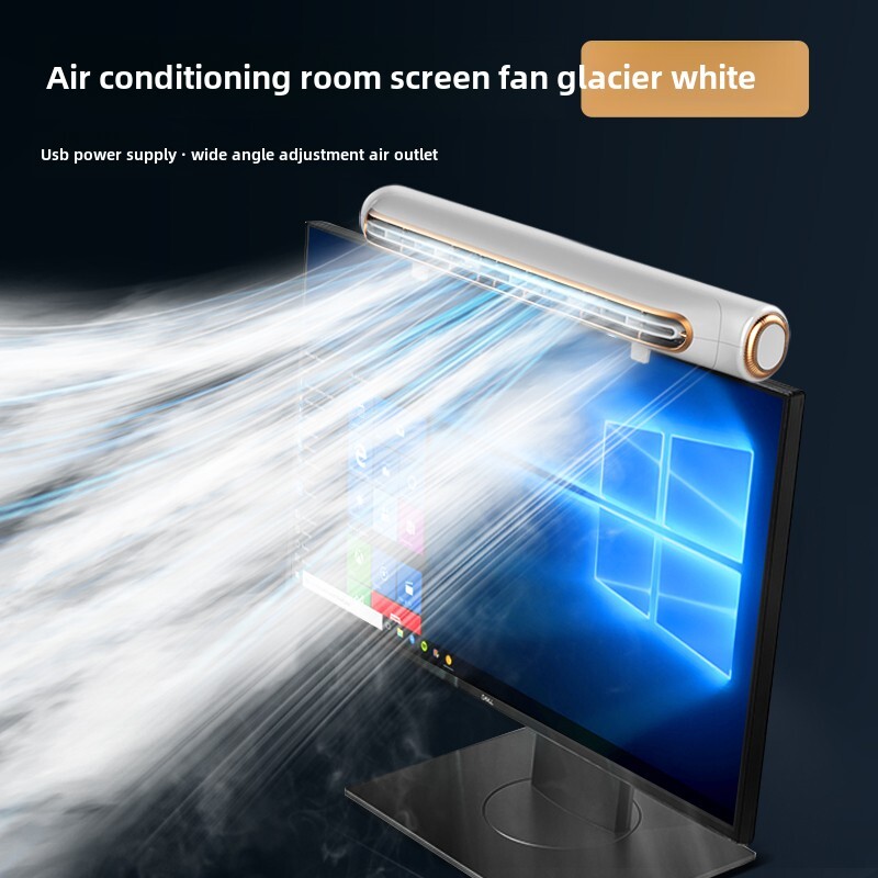 Hanging Screen Small Fan Computer Screen Small Air Conditioning Desktop Mute